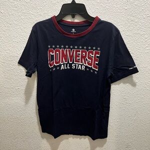 Converse Navy and Red Kids Short Sleeve Tee